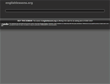 Tablet Screenshot of englishlessons.org